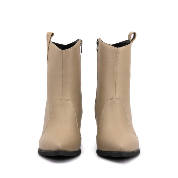 نیم بوت زنانه مارال چرم مدل  مریگولد