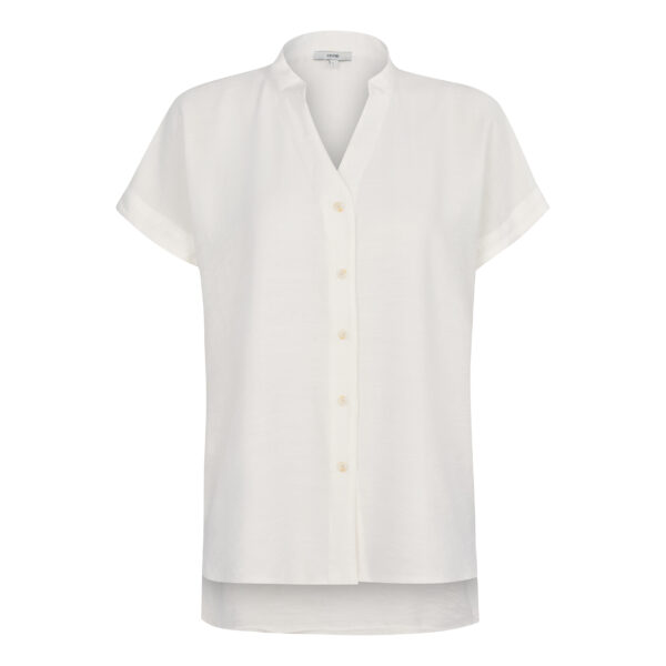 شومیز آستین کوتاه زنانه ایزی دو مدل 9367 رنگ سفید