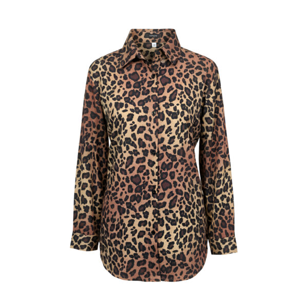 شومیز آستین بلند یقه برگردان زنانه مدل 112523