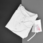 شومیز آستین بلند یقه گرد زنانه کد M5197 رنگ شیری