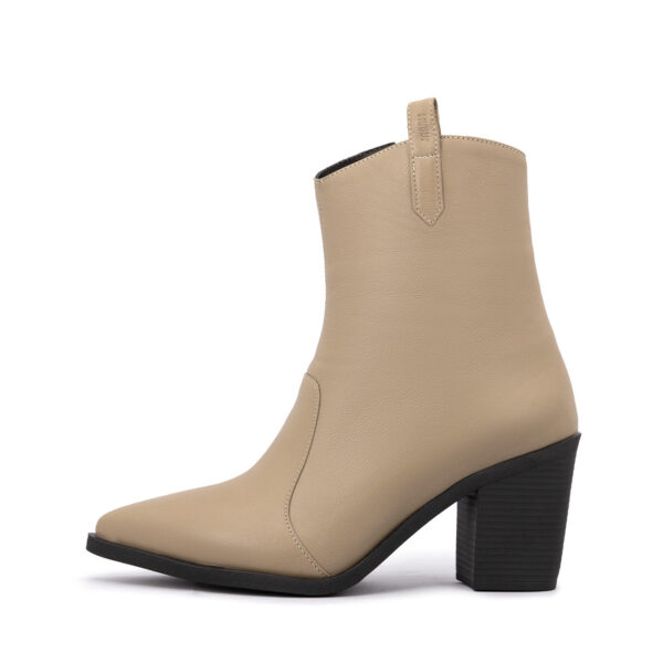 نیم بوت زنانه مارال چرم مدل  مریگولد