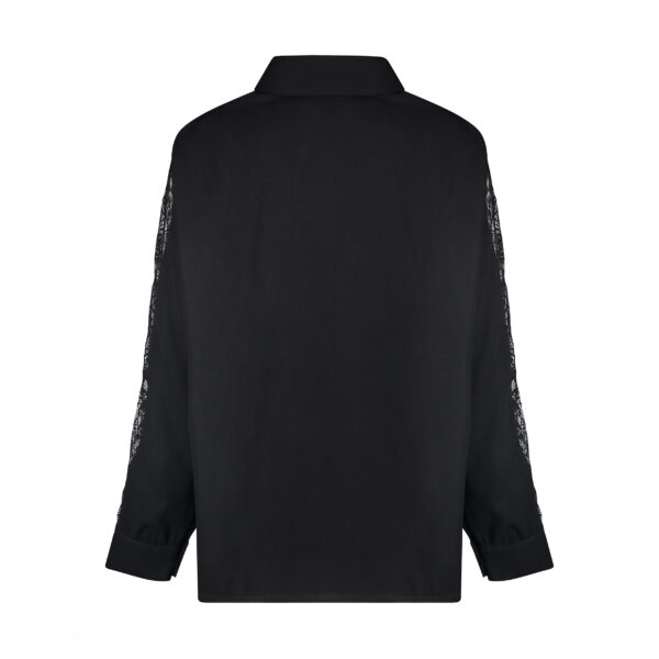 شومیز آستین بلند یقه برگردان زنانه مدل سایه