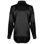 شومیز آستین بلند زنانه دکسونری مدل ساتن کد 256006702 رنگ مشکی