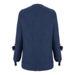 مانتو و شلوار زنانه السانا مدل فلامک کد 224205 رنگ آبی تیره