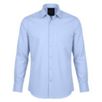 پیراهن آستین بلند یقه برگردان مردانه مدل کلاسیک 200023