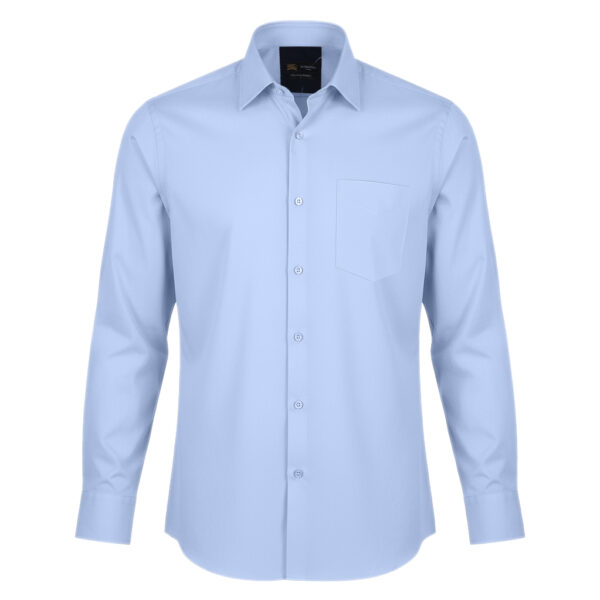 پیراهن آستین بلند یقه برگردان مردانه مدل کلاسیک 200023