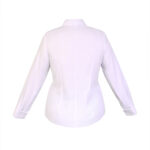 شومیز آستین بلند یقه برگردان زنانه مدل درنا 0002 رنگ سفید