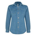 شومیز آستین بلند یقه برگردان زنانه بیکما مدل پروانه