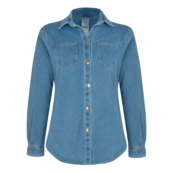 شومیز آستین بلند یقه برگردان زنانه بیکما مدل پروانه