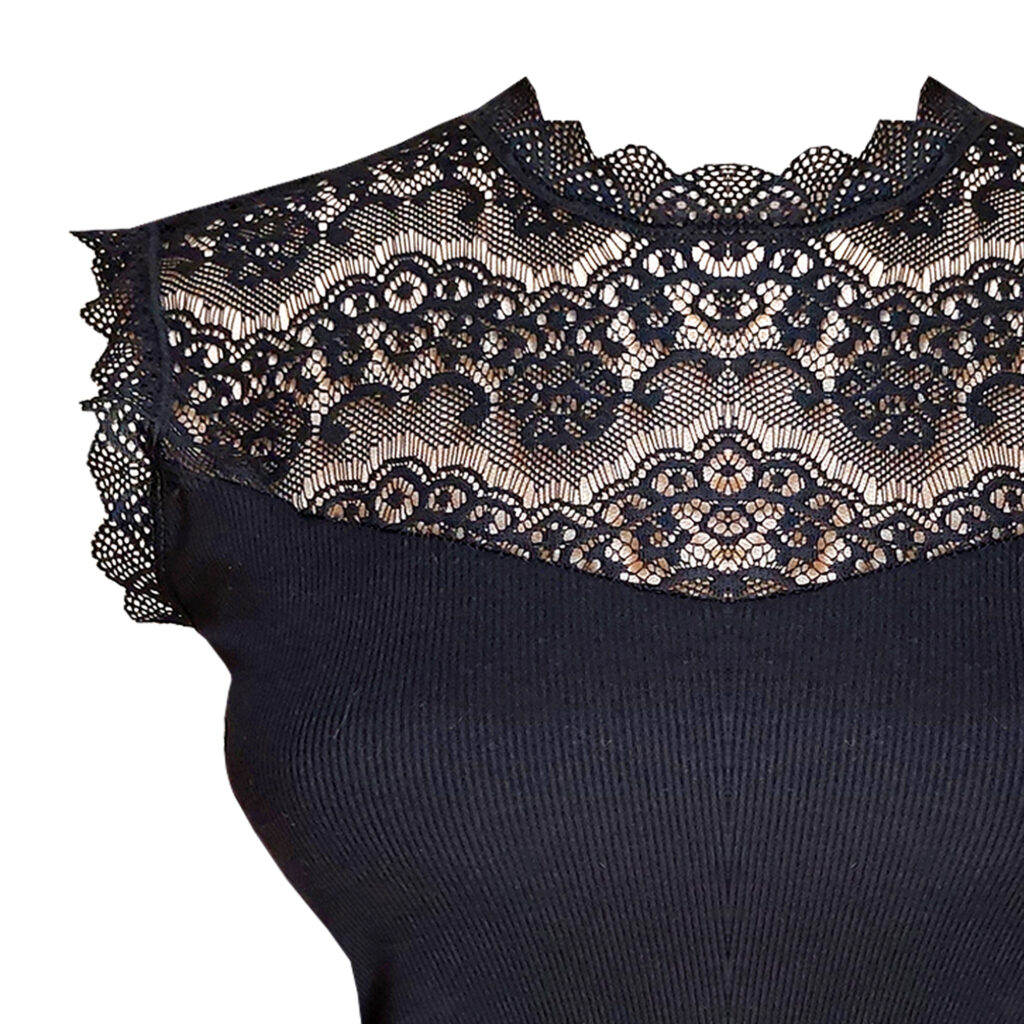 بلوز زنانه مدل یقه دانتل