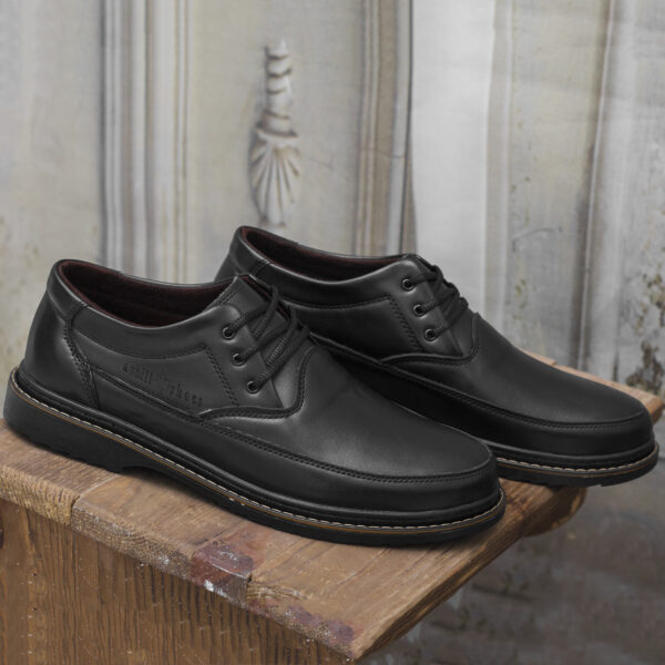 کفش مردانه مدل سورین بندی کد arya رنگ مشکی