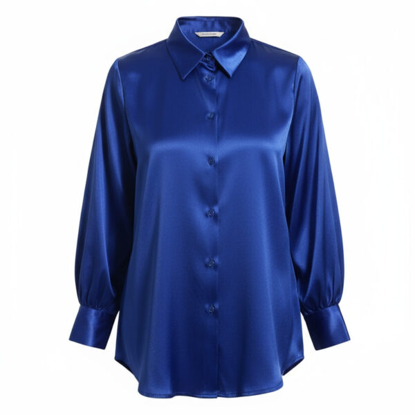 شومیز آستین بلند یقه دکمه دار زنانه مدل 1005