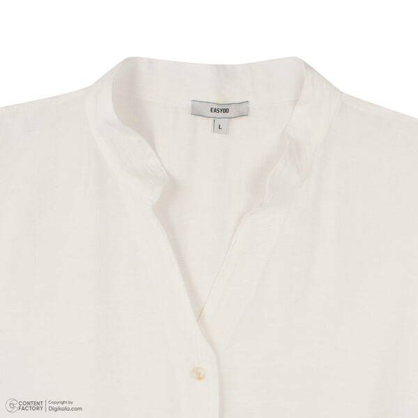 شومیز آستین کوتاه زنانه ایزی دو مدل 9367 رنگ سفید